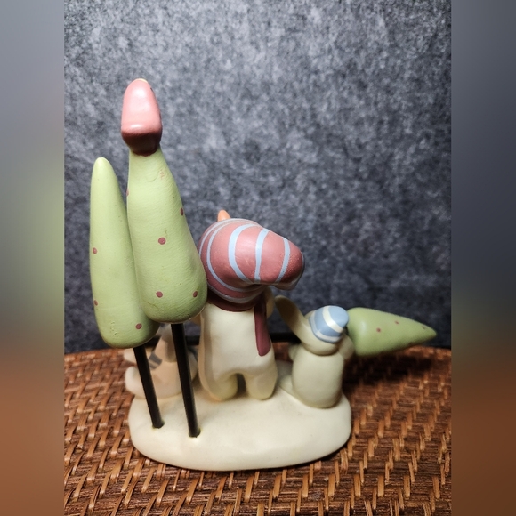 Christmas Ceramic Snowman - Peace In The Meadow - Bonnie Lynn - 1st Edition Russ - Picture 4 of 7